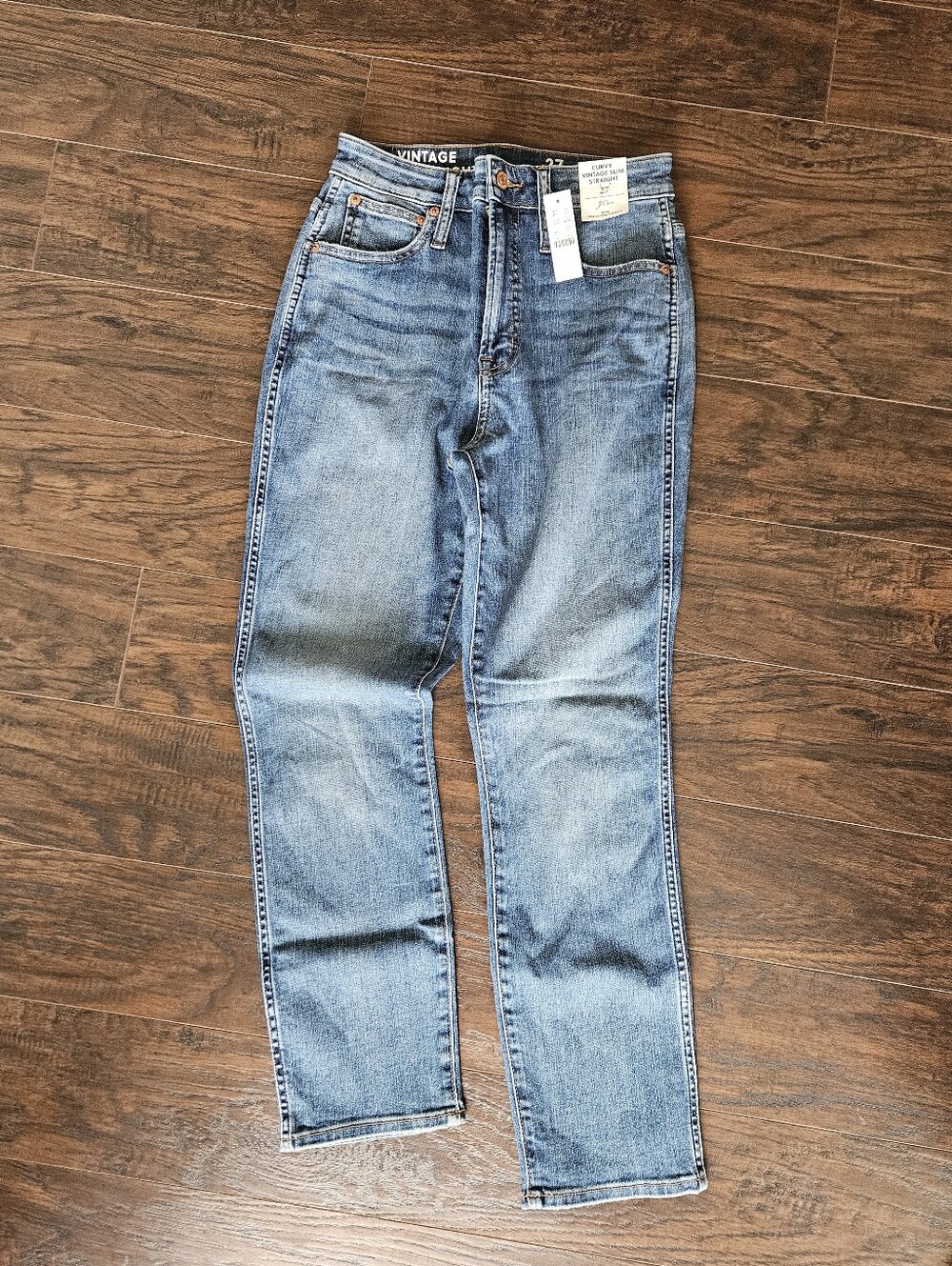 J. Crew Light Blue High-Rise Straight Jeans